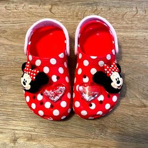 CROCS Disney parks Minnie Mouse Girls Toddler Size 10